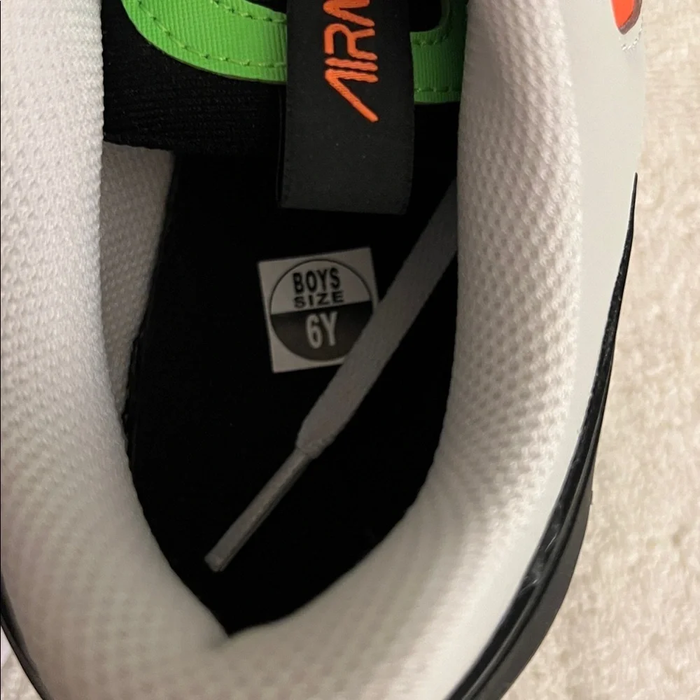 Nike Black, White, and Orange Sneakers